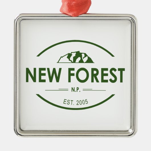 New Forest National Park Metalen Ornament (Voorkant)
