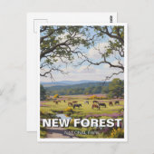 New Forest National Park Travel Briefkaart (Voorkant / Achterkant)