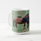 New Forest Ponies of Hampshire England Koffiemok (Voorkant links)