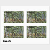 New Forest Woodland Trees Natuur Scene Rechthoekige Sticker (Vel)