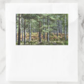 New Forest Woodland Trees Natuur Scene Rechthoekige Sticker (Tas)