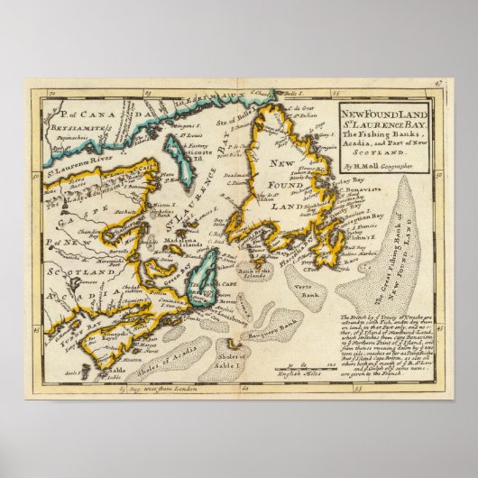 New Found Land, St Laurence Bay, Acadia Poster (Voorkant)