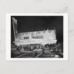 New Fox Theatre, Venetië, Californië, Vintage 1951 Briefkaart