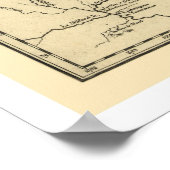 New France Canada Map 1755 Poster (Hoek)