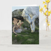 New Friends Baby Dragon en Unicorn Fantasy Kaart (Gele Bloem)