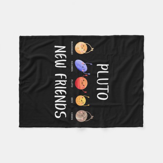 New Friends Dwarf Planets Funny Astronomy Science  Fleece Deken (Voorkant (Horizontaal))