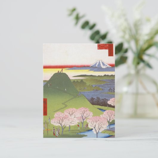 "New Fuji" Hiroshige Briefkaart (Staand voorkant)