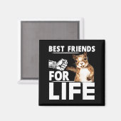 New Funny Squirrel Friend For Life - Men,women  Magneet (Voorkant / Achterkant)