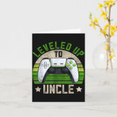 New Gamer Uncle Apparel, Funny Pregnancy Announcem Kaart (Gele Bloem)