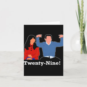 New Girl 29 Ik voel me negenentwintig Verjaardag Kaart