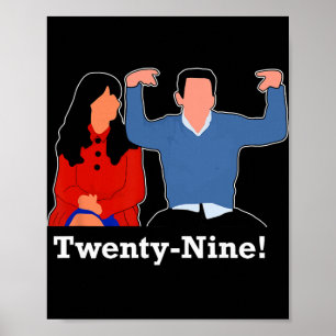 New Girl 29 Ik voel me negenentwintig Verjaardag Poster
