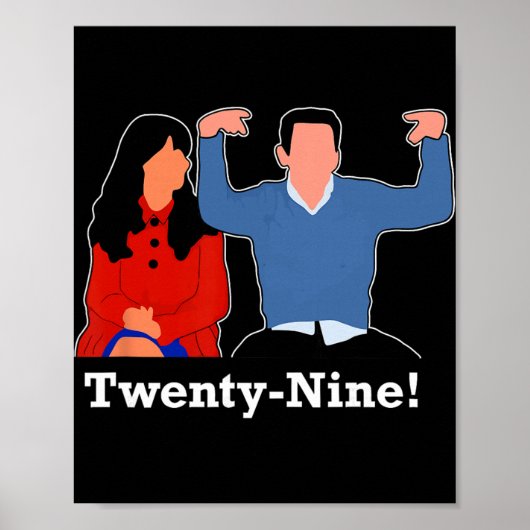 New Girl 29 I'm Feelin' Twenty Nine Happy Birthday Poster (Voorkant)