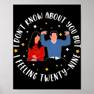 New Girl 29 Verjaardag 29e Ik Voel Me Negenentwint Poster