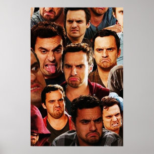 New Girl Nick Collage Poster
