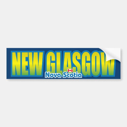 New Glasgow Bumper Bumpersticker (Voorkant)