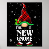 New Gnome Red Plaid Matching Family Christmas Paja Poster (Voorkant)