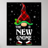 New Gnome Red Plaid Matching Family Christmas Paja Poster (Voorkant)