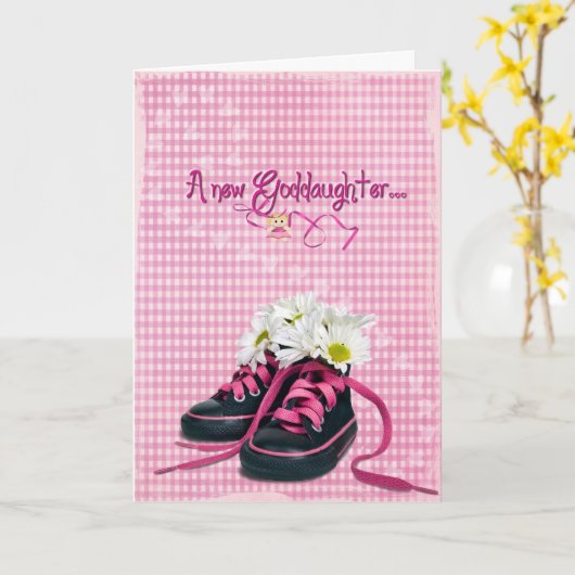 New Goddochter Kaart (Gele Bloem)