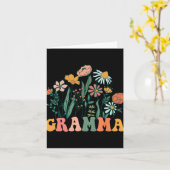 New Gramma Wildflower First Birthday &amp; Baby Sh Kaart (Gele Bloem)