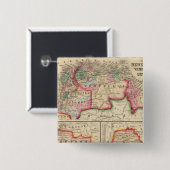 New Granada, Venezuela, Guyana Map van Mitchell Vierkante Button 5,1 Cm (Voorkant /achterkant)