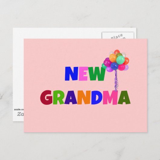 New Grandma Briefkaart (Voorkant / Achterkant)