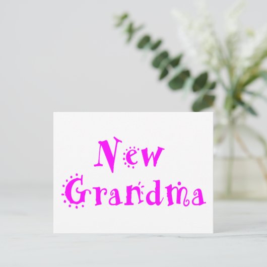 New Grandma Briefkaart (Staand voorkant)