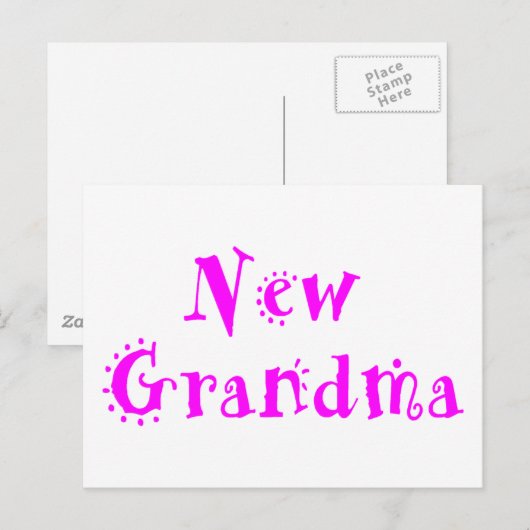 New Grandma Briefkaart (Voorkant / Achterkant)