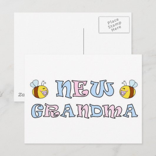 New Grandma Briefkaart (Voorkant / Achterkant)