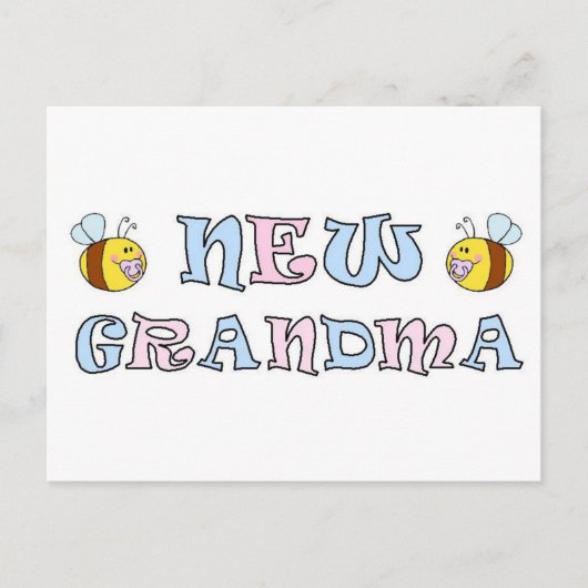 New Grandma Briefkaart (Voorkant)