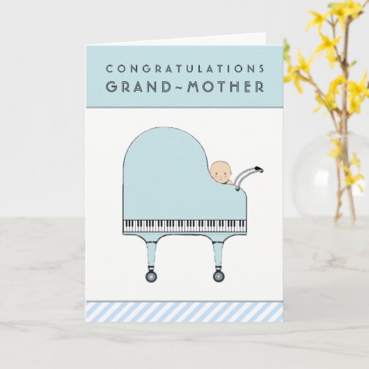 New Grandma Congrats Kaart (Gele Bloem)