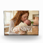 New Grandma Established Custom Name Year Photo Fotoblokken (Voorkant)