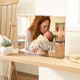 New Grandma Established Custom Name Year Photo Fotoblokken