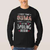 New Grandma First Time Ouma Let The Spoiling Begin T-shirt (Voorkant)
