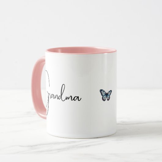 New Grandma Gift Mug Est 2026 | First Time Grandma Mok (Voorkant links)