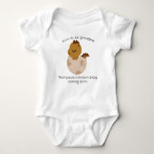 New Grandma Personalized Baby Announement onthult Romper (Voorkant)