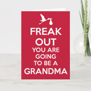 New Grandma to Be Pregnancy Announcard Feestdagen Kaart