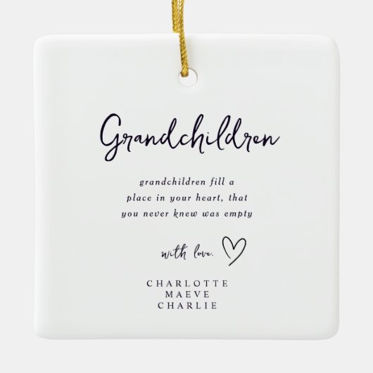 New Grandparents Grandma Grandad Keepsake Ornament (Voorkant)