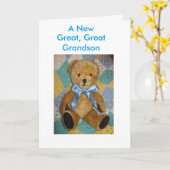 New Great, Great Grandson card Kaart (Gele Bloem)