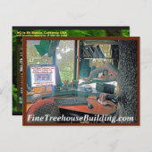 New Green Helpyounuts Treehouse Postcard Briefkaart (Voorkant / Achterkant)