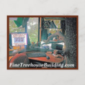 New Green Helpyounuts Treehouse Postcard Briefkaart (Voorkant)