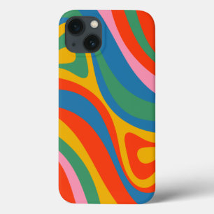 New Groove Colorful Retro Rainbow Trippy Abstract Case-Mate iPhone Case