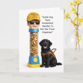 New Guide Dog Team Graduation Card – Working Dog,  Kaart (Gele Bloem)