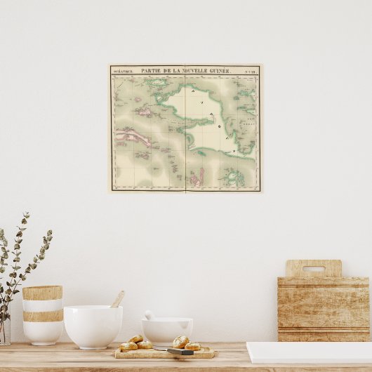 New Guinea Oceania no 22 Poster (Keuken)