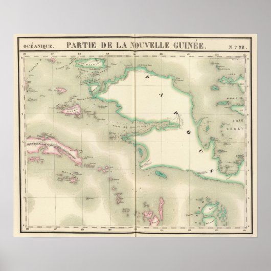 New Guinea Oceania no 22 Poster (Voorkant)