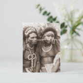 New Guinea Warriors, c1919 Briefkaart (Staand voorkant)