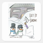 New Guy Square Stickers (Voorkant)