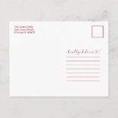 New Halls Moving Announcement Foto deciseren Feestdagenkaart (Achterkant)