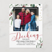 New Halls Moving Announcement Foto deciseren Feestdagenkaart (Voorkant)