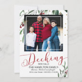 New Halls Moving Announcement Foto deciseren Feestdagenkaart (Voorkant)
