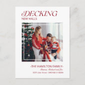 New Halls Moving Announcement Foto deciseren Feestdagenkaart (Voorkant)